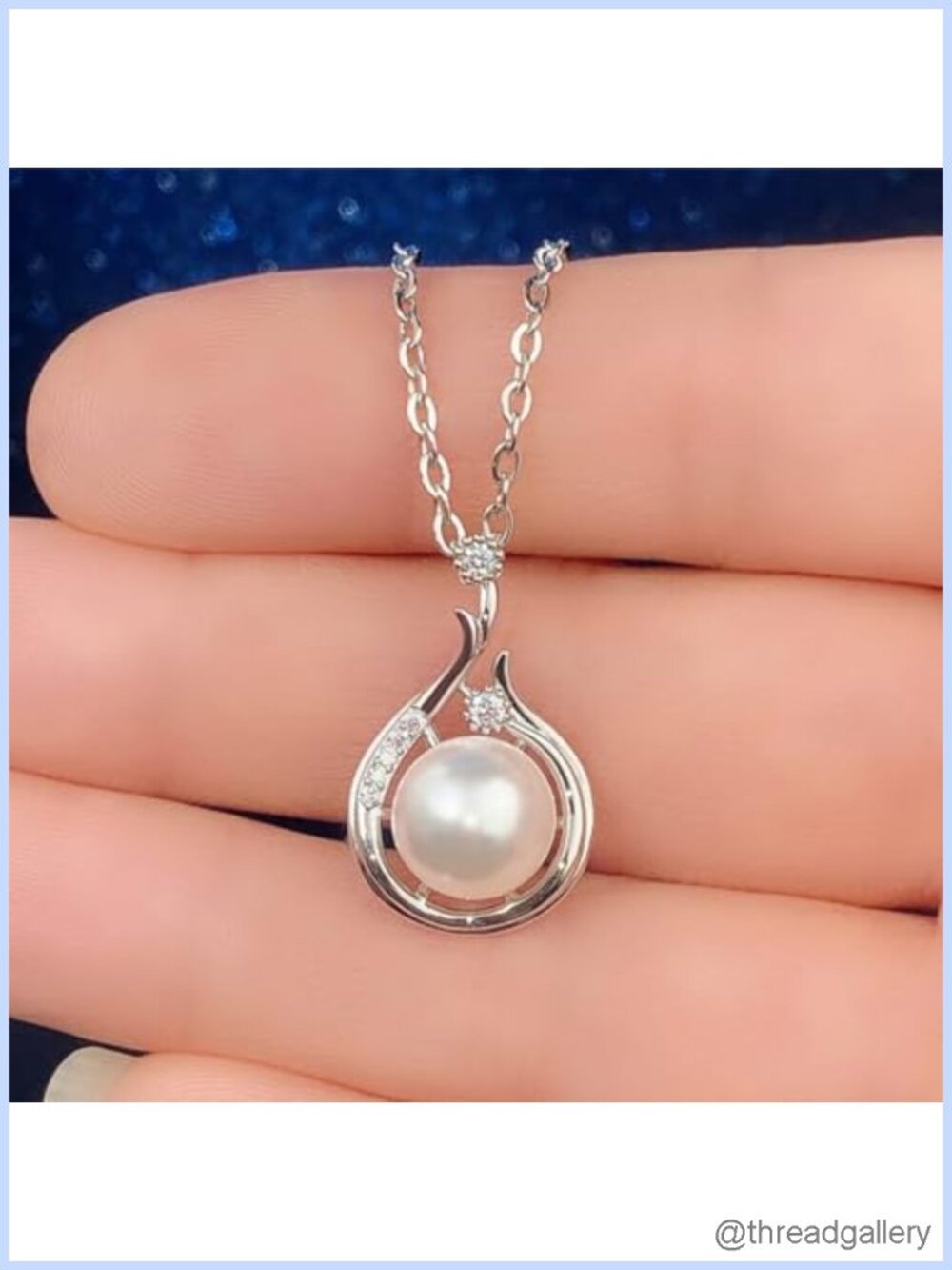Imitation Pearl Pendant Necklace Graceful Wedding Jewelry Women's